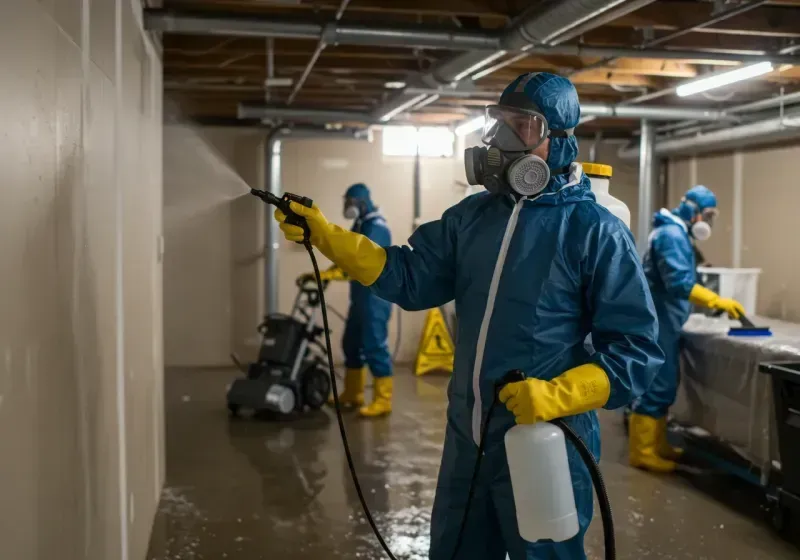 Basement Sanitization and Antimicrobial Treatment process in Millbrook, NY